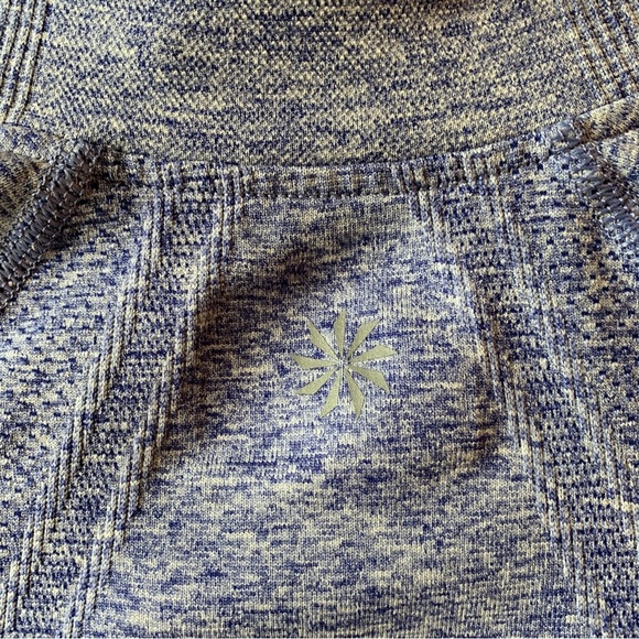 Athleta Fast Track Quarter Zip Spacedye Purple Athletic Jacket Size S - Picture 6 of 8